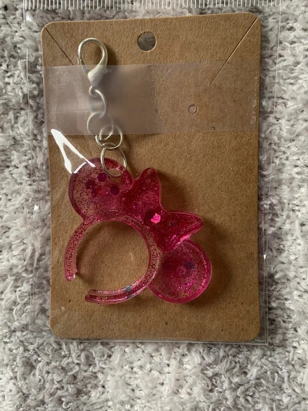 Glitter Resin Mickey Ear Charm